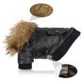 thumbnail image 3 of ATUBAN Leather Dog Coats Waterproof Dog Winter Coat Puppy Jackets for Small to Medium Dogs clothes for pets dog clothes winter ShopWise Round, 3 of 8