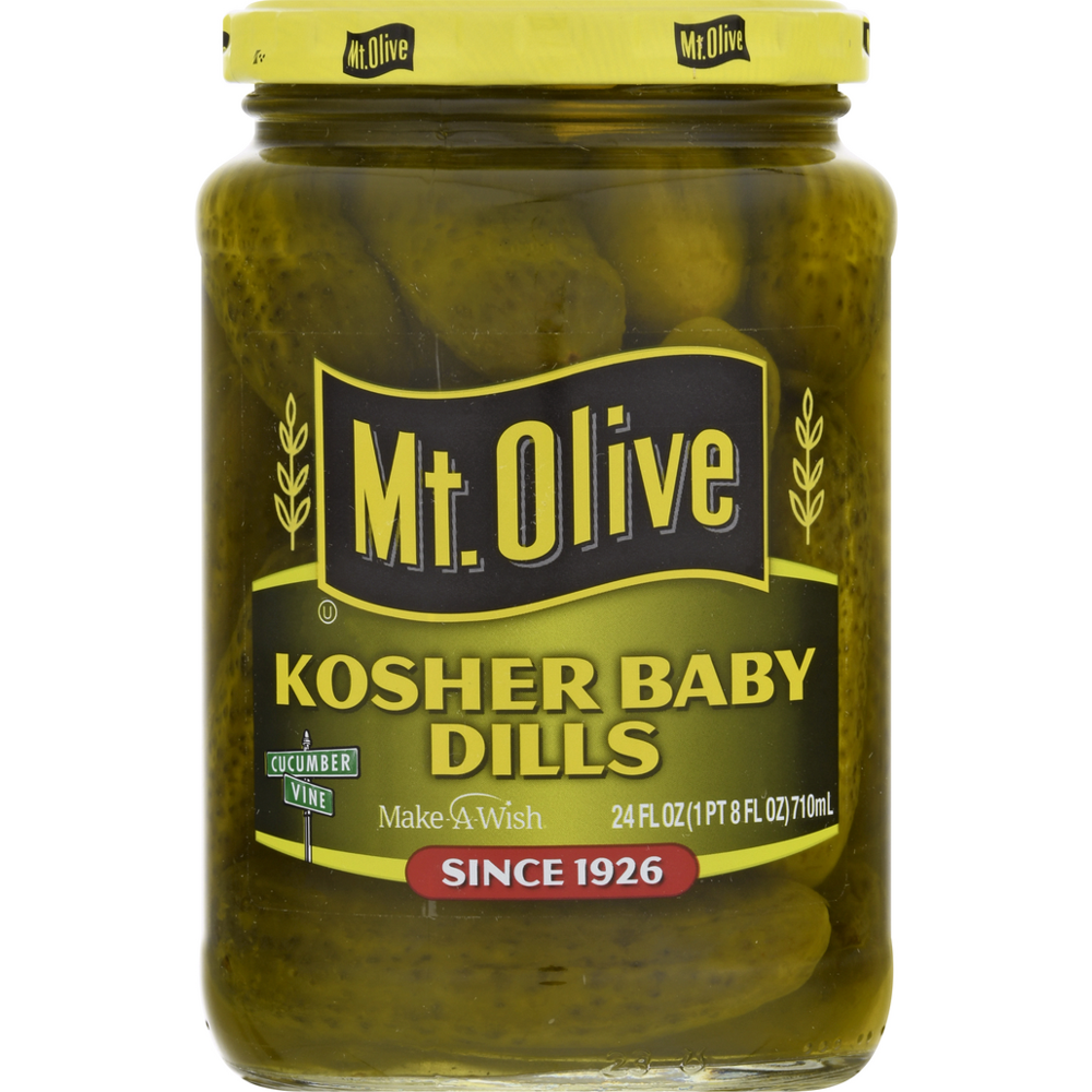 Mt. Olive Kosher Baby Dills, 24.0 FL OZ