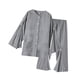thumbnail image 4 of Ropa para pacientes postrados en cama, conjunto gris con cremallera para hombre, pantalones para pacientes con apertura total. M, 4 of 9