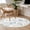 blue, variant on Blue Teal Botanical Round Area Rug 4 FT, Non Slip Indoor Outdoor Rug, Watercolor Spring Summer Leaves Washable Soft Circular Carpet Non-Shedding Floor Mat for Coffee Table Nursery Foyer Balcony