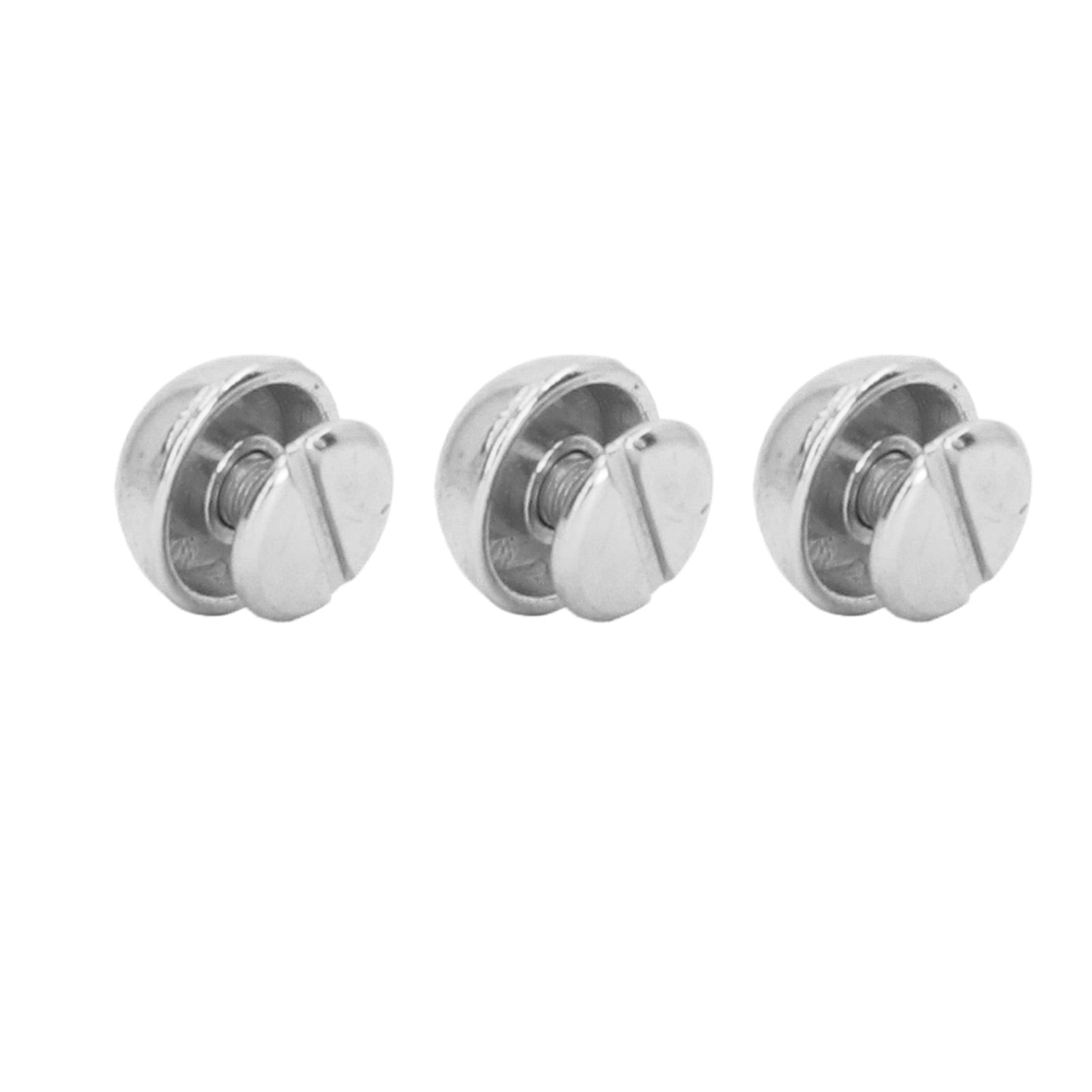10mm 100 Sets Mushroom Rivets Round Head Semicircle Electroplating Process Alloy Mushroom Rivets for Bags Shoes Silver