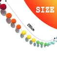 thumbnail image 2 of Guirnalda de bolas de fieltro de colores Pride & Christmas, 60 pompones para decoración festiva, 2 of 6