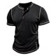 thumbnail image 2 of pstuiky camisetas de manga corta para hombre, Camisas cortas informales de cuello redondo y botones para hombre camisas casuales para hombre l, 2 of 9