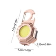 thumbnail image 3 of Linterna de camping multifuncional Llavero de luz | Luz de trabajo portátil recargable | Montaje magnético | 4 modos de color ajustables | Batería de 300 mAh | Resistente al agua | Oro rosa, 3 of 6