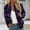 Multicolor printed full zip jacket women a1, variant on thefmos Women's Full Zip Long Sleeve Printed Jacket Loose Fit Casual Outerwear Fashion Spring Fall Outfit, Multicolor L