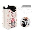 thumbnail image 3 of Laundry Basket Laundry Hampers Storage Basket Store Clothes Lightweight and Foldable Cute Dwarf Love, 3 of 7