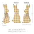 thumbnail image 3 of Bunny Hop MDF All Ears Honey Check Bunny In Burlap Scarf 13x6x1, 3 of 4