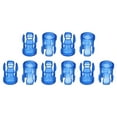 thumbnail image 1 of Unique Bargains 3mm Clear Light Emitting Diode Holder Clip, LED Lamp Socket Bulb Cap Protective Cover Blue 10 Pack, 1 of 4