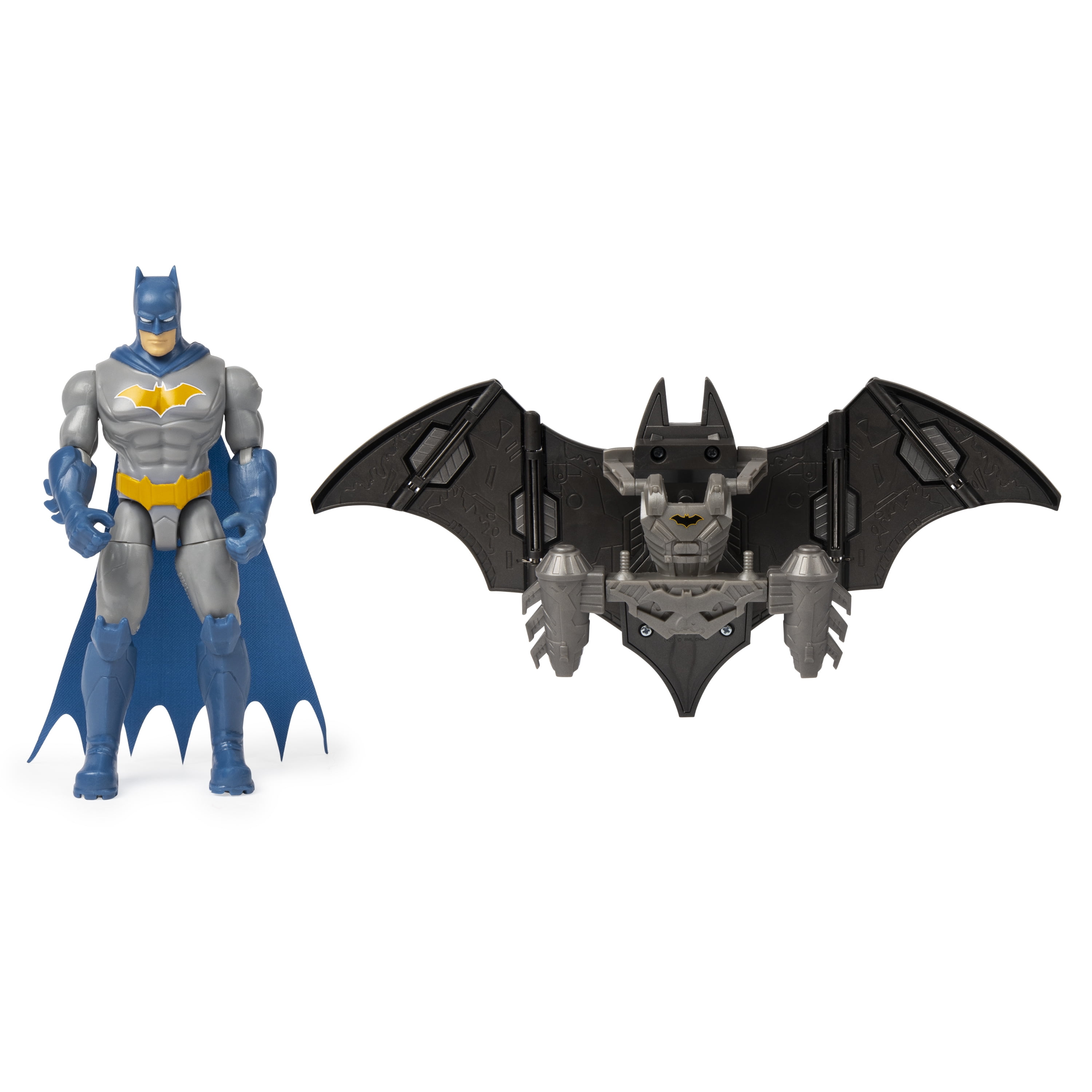 DC Comics Batman Bat-Tech 4-inch Deluxe Action Figure with Transforming Tech Armor Kids Toys for Boys Aged 4 and up