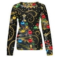thumbnail image 5 of JingHai Ugly Christmas Sweatshirts Women Christmas Sweater Xmas Tree Sequin Top Winter Crewneck Family Holiday Outfits-Multicolor L, 5 of 5