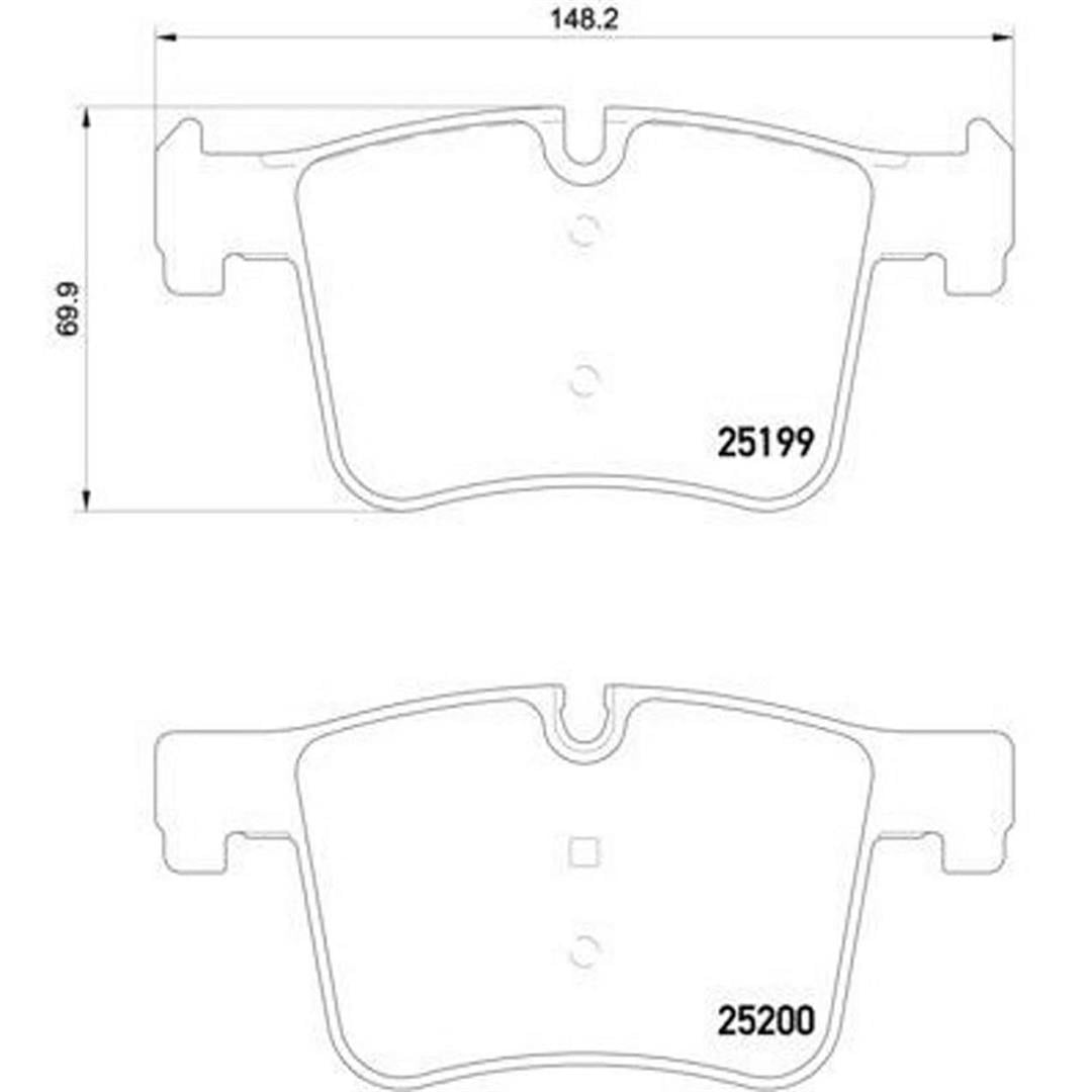 Brembo P06075 Premium Low-Met OE Equivalent Pad
