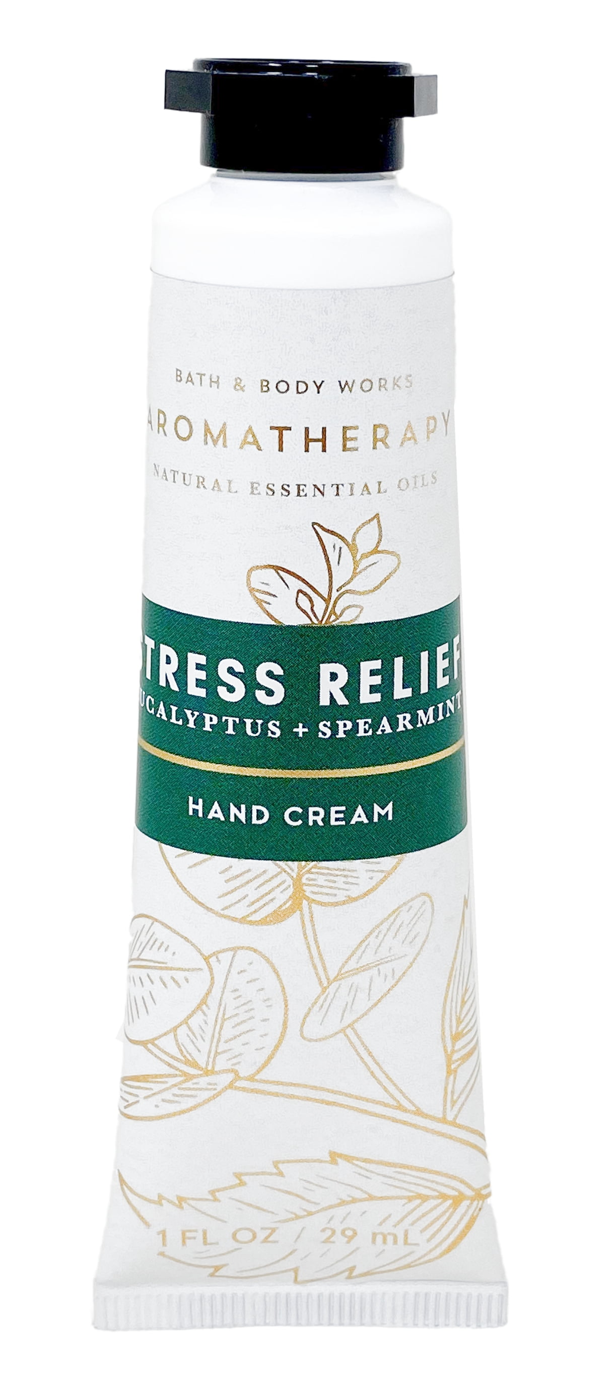 Bath & Body Works Aromatherapy Stress Relief Eucalyptus + Spearmint 5 Hand Creams with a Natural Oats Mini Soap