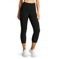 thumbnail image 4 of GymCope Womens Capri Leggings, Buttery Soft Cropped Yoga Pants for Workout with Side Pockets Mid-Rise, M, 4 of 8