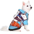 thumbnail image 5 of Cauagu Sushi Salmon Surfing Pattern Winter Pet Hoodie Sweatshirts- Dog Hoodie Sweater with Leash Hole - Cute Dog Hoodie - Pet Clothes Puppy Cat Custume -X-Large, 5 of 8