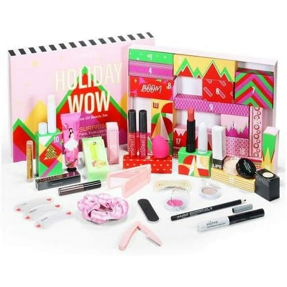 SURJDE Beauty Makeup Advent Calendar, Advent Calendar 2023 for Women, Makeup Tools Cosmetics Countdown Calendar Gift Boxes Teenagers Girls Adult Beauty Products Advent Present