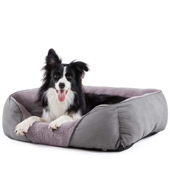 Cama para Perros MIXJOY Ortopédica Calma Grande 89x64 cm Gris