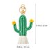 thumbnail image 2 of Cactus Keyring Pendiente Cactus Cactus Modelado Bolsa de llavero Ornamento colgante, 2 of 5