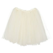 Adviicd Skater Skirt Girls' Layered Tutu Tulle Birthday Party Dance Skirts Light Blue 12 15 Yesrs