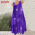 thumbnail image 1 of 2022 Mode Féminine Sexy Été Fleur Imprimé Col Rond Sans Manches Robe à Volants XS-8XL, 1 of 7