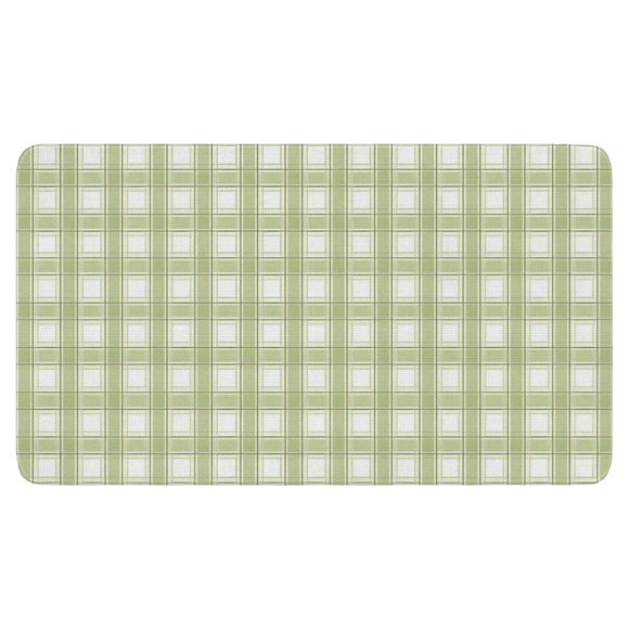 Buffalo Plaid Rug 30x17in Black White Checked Rug No Slip Absorbent Doormats Indoor Outdoor Rugs for Layered Front Door Mats Porch Kitchen Farmhouse Entryway