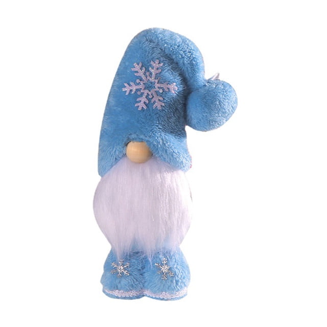 Figura Gnomos Elfo Pie Estatua Bonita Copo Nieve Navidad para Mesa Pared Hugtrwg
