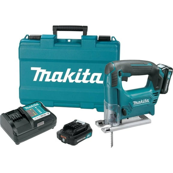 Makita 12V Max CXT Compact Cordless Jig Saw Kit with Batteries/Charger | VJ04R1