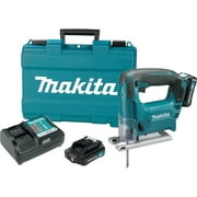 Makita 12V Max CXT Compact Cordless Jig Saw Kit with Batteries/Charger | VJ04R1