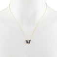 thumbnail image 3 of 14Kt Yellow Gold Plated Blue Sapphire Butterfly Pendant, 3 of 3