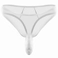 thumbnail image 4 of COSFO Mesh Men Thong Bulge Pouch T-Back Classic Fit Breathable Low Rise Men Underwear, 4 of 5