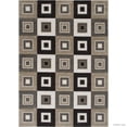 thumbnail image 2 of Allstar Brown / Beige Modern Geometric square design Area Rug (5' 2" x 7' 2"), 2 of 7