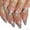 A, variant on 24PCS Short Square Christmas Press On Nails, Purple Silver Glitter Base with Snowman & Snowflake Design, Glossy Natural Fit Fake Nails for Women, Winter Holiday & Daily Manicure, Salon & Home Use