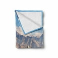 thumbnail image 2 of Landscape Soft Flannel Fleece Blanket, Downtown Salt Lake City Skyline in Utah USA Railroads Mountains Buildings Urban, Cozy Plush for Indoor and Outdoor Use, 50" x 70", Multicolor, by Ambesonne, 2 of 6