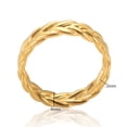 thumbnail image 5 of Women's Wheat Ear Ring Stainless Steel Statement Ring 18K Gold Plated Band Ring Cool Ring Fashion Jewelry Gift for Her Size 6 7 and 8, 5 of 5