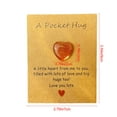 thumbnail image 3 of chaungfeng 1pc Heart Pocket Hug Token Gifts, Pocket Hug Cards Inspirational Gifts for Women Daughter Granddaughter Son Grandson, Festival Gift, Greeting Cards Cards and Card Stock(Coffee), 3 of 6