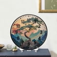 thumbnail image 4 of Yayeee Wall Clock Battery Operated 9.5" Silent Quartz Non-Ticking for Living Room Decor, Pine Tree at Dawn, 4 of 8