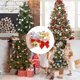 thumbnail image 4 of 12/24 piezas de lazos navideños de oro rojo, mini adornos colgantes de lazo para árbol de Navidad para decoración del hogar, regalos de Navidad, fiestas de Año Nuevo, bricolaje, 4 of 6