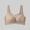 Khaki, variant on Everyday Bras for Women Push Up Soft Support Bra for Sleep Solid Color Wireless Bra, 36B, Beige