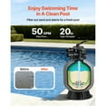 thumbnail image 2 of KFFKFF Sand Filter, 20-Inch, 50 GPM Above Inground Swimming Pool Sand Filter System, with 7-Way Multi-Port Valve, Backwash, Rinse, Recirculate, 2 of 9