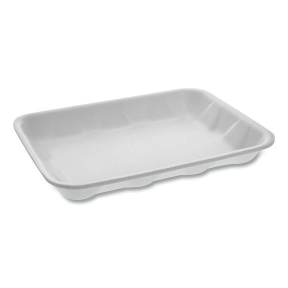 1Pc Pactiv Meat Tray, #4D, 9.5 x 7 x 1.25, White, 500/Carton (0TF104D10000)G7