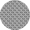 thumbnail image 1 of Ahgly Company Tapis Rond Lavable en Machine Intérieur Transitionnel Gris Argenté, 5 Pieds Rond, 1 of 7