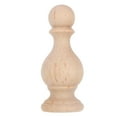 thumbnail image 6 of Masteelf Khaki Wood Finials for Home Decor Elegant Solid Wood Construction with Intricate Carving, 6 of 7