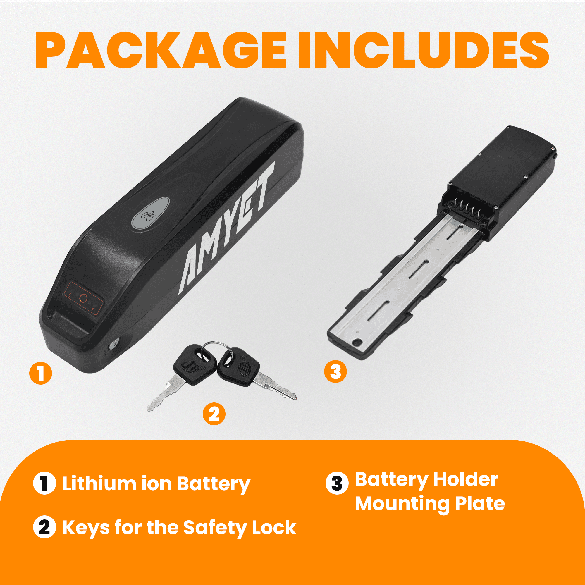 AMYET EB26 eBike Battery Pack, 15Ah(ONLY Fits EB26 Model Ebike)