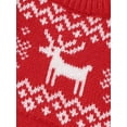 thumbnail image 6 of Wassery Baby Girls Boys Christmas Sweater Long Sleeve Crew Neck Christmas Santa Elk Knitted Sweater Newborn Warm Knit Pullover Sweater Infant Fall Winter Clothes 6M-3T, 6 of 7