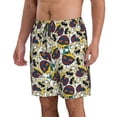 thumbnail image 2 of Naloa Happy Skeleton Men's Beach Shorts, Surfing shorts, Swim trunks, Quick Dry Swim Trunks for Surfing Beach Fun - Large, 2 of 9