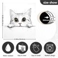 thumbnail image 5 of Yayeee Magnetic Dishwasher Cover for The Front Decoration Home Kitchen Machine Sticker Protector, White Cat, 5 of 6