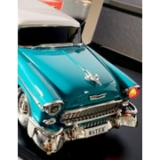 WSTER Vintage Classic Bluetooth Speaker with FM Radio and AUX, Blue, WS-1955