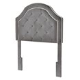 thumbnail image 2 of Welt Trim0 Diamond Tufted Adjustable Twin Headboard in Charcoal Gray, 2 of 5