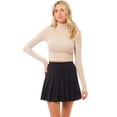 thumbnail image 5 of MixMatchy Women's Long Sleeve Turtle Neck Rib Knit Crop Top, 5 of 7