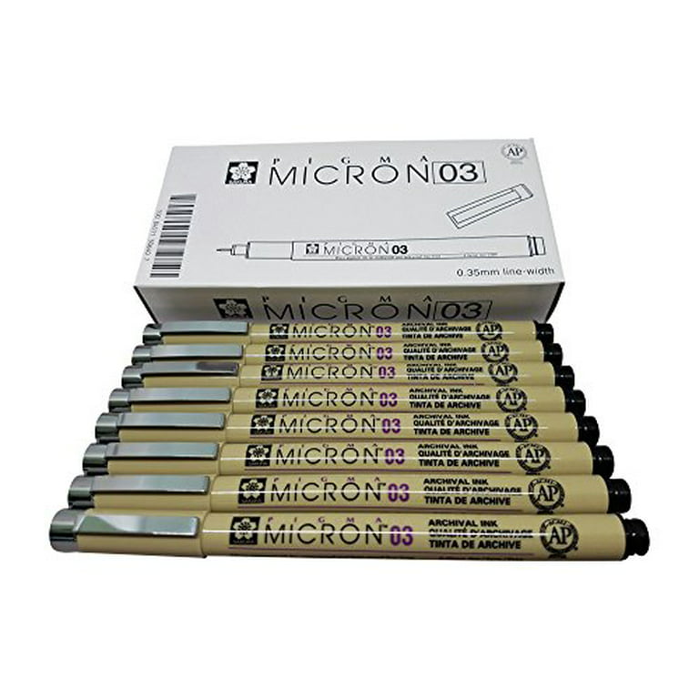 SAKURA Pigma Micron Fineliner Pens - Archival Black Ink Pens - Pens fo –  CTracyLouie