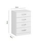 thumbnail image 2 of Mueble Comoda De 4 Cajones Blanca Modelo 2007 MADIK MADIK MODERNO, 2 of 3